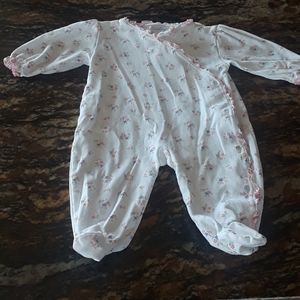 Baby Girls one piece footed outfit